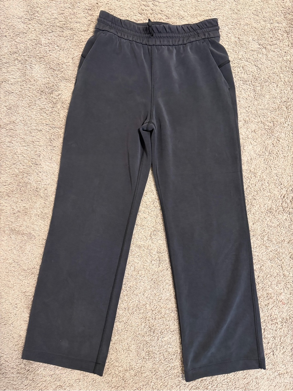 lululemon athletica Softstreme High-Rise Wide Leg Pants in Charcoal Black - Picture 4 of 4